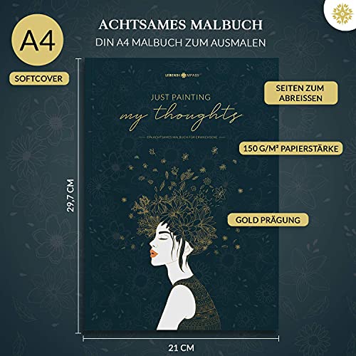 My Thoughts - Mandala Malbuch für Erwachsene Entspannung von Lebenskompass® - Mandalas für Erwachsene und Jugendliche… – Bild 3