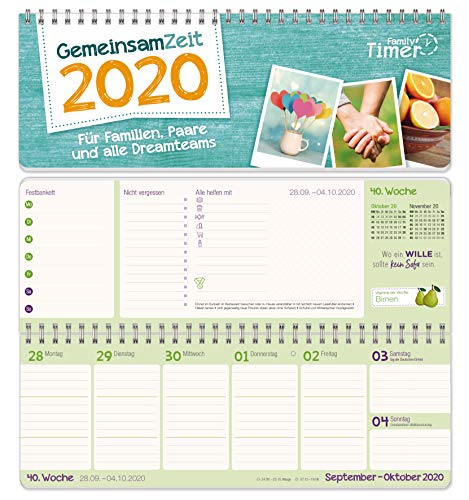 Gemeinsam-Zeit 2020 Wochen-Tischkalender für Familien, Paare & andere Dreamteams! Familienplaner al