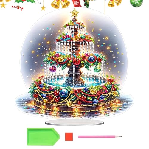 Peinture de pierres précieuses Noël pour illuminer votre salon