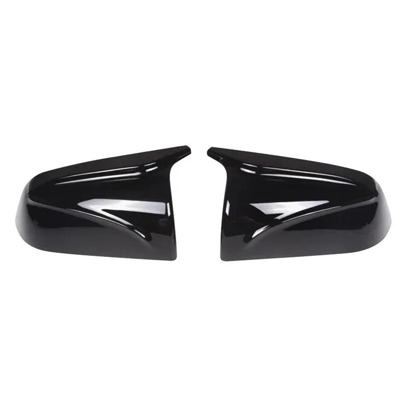 Car Wing Mirror Covers Caps for Tesla for Model 3 2017-2020 Rear Mirror Cover Rearview Side Sticker Car Decor Modification Carbon Fiber ABS Rearview Mirror Shells(Bright Black)