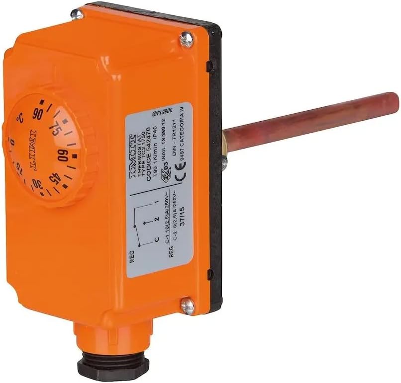 IMIT 542470 TC2 Immersion Thermostat 0/90°C, 100mm Length