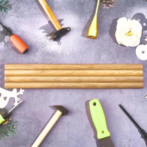Image of BLOOMAX 10 Pcs 12 Inch x 10mm Hardwood Wooden Dowels | Smooth Sanded Solid Round Sticks | Perfect for Macrame, Craft, DIY & Wall Hanging