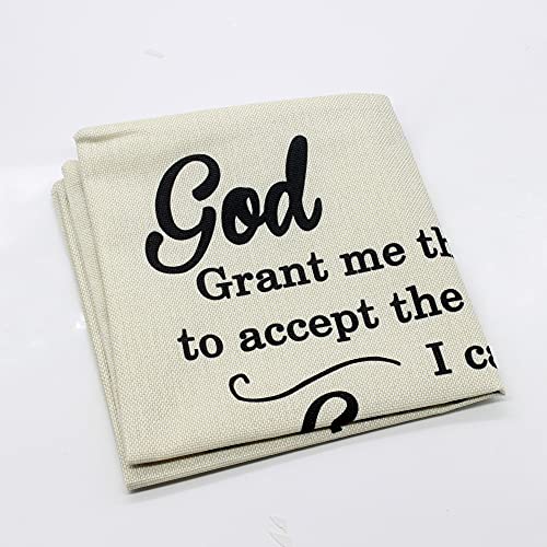 Inspirational Gifts Christian Quotes Pillow Cover Be Brave Be Fearless You Are Never Alone Bible Verse Pillowcase Inspirational Pillowcase For Family Friends Religious Gifts 45 X 45 Cm (Be Strong) #TOP1