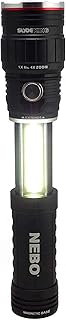 500 Lumen COB LED Work-Light and Flashlight, Red Light Mode and Red Flashing Light Mode, 4X Adjustable Zoom, Magnetic Base, No Need to Buy Batteries SLYDE King is Rechargeable - NEBO 6726 Slyde King