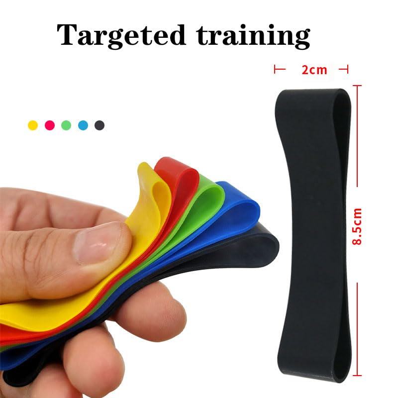 AQUASHIELDING Bande élastique De Renforcement Pour Les Doigts – Lot De 5 Anneaux En Silicone Pour Fitness