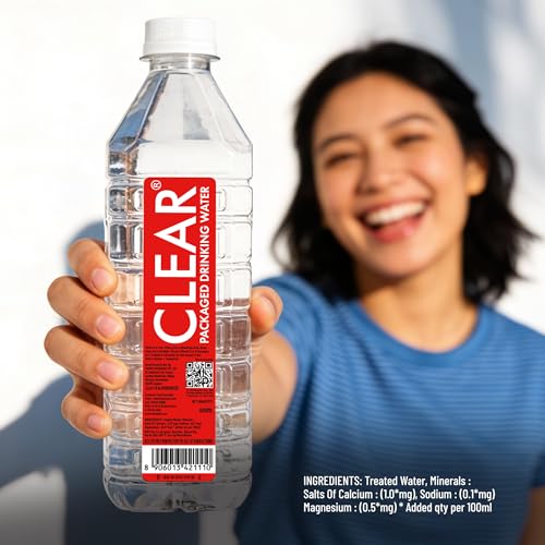 Image of CLEAR Premium Drinking Water with Added Minerals 500ml (Pack of 24)