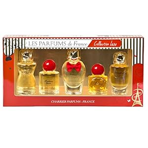 Charrier Parfums CR123 of France “Collection Luxe” Gift set of 5 Miniature Eau de Parfum – 49, 7 ml