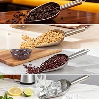 6 Oz Upgraded & Thickened Stainless Steel Ice Scoop, Kitchen Ice Scooper — image 4