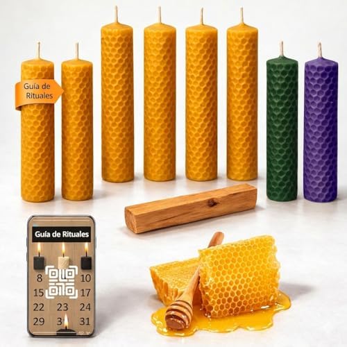 Kit Ritual Velas de Miel 100% Cera de Abeja