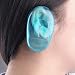 Ear Covers Ear Cap Earmuffs for Hair Coloring Shower Hair Dye Ear Covers Waterproof Ear Protector Coloring Shower Waterproof Bathing Salon(Blue)