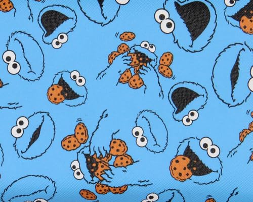 Bioworld Sesame Street Cookie Monster Allover Design Zip Around Closure Faux Leather Wallet For Women4