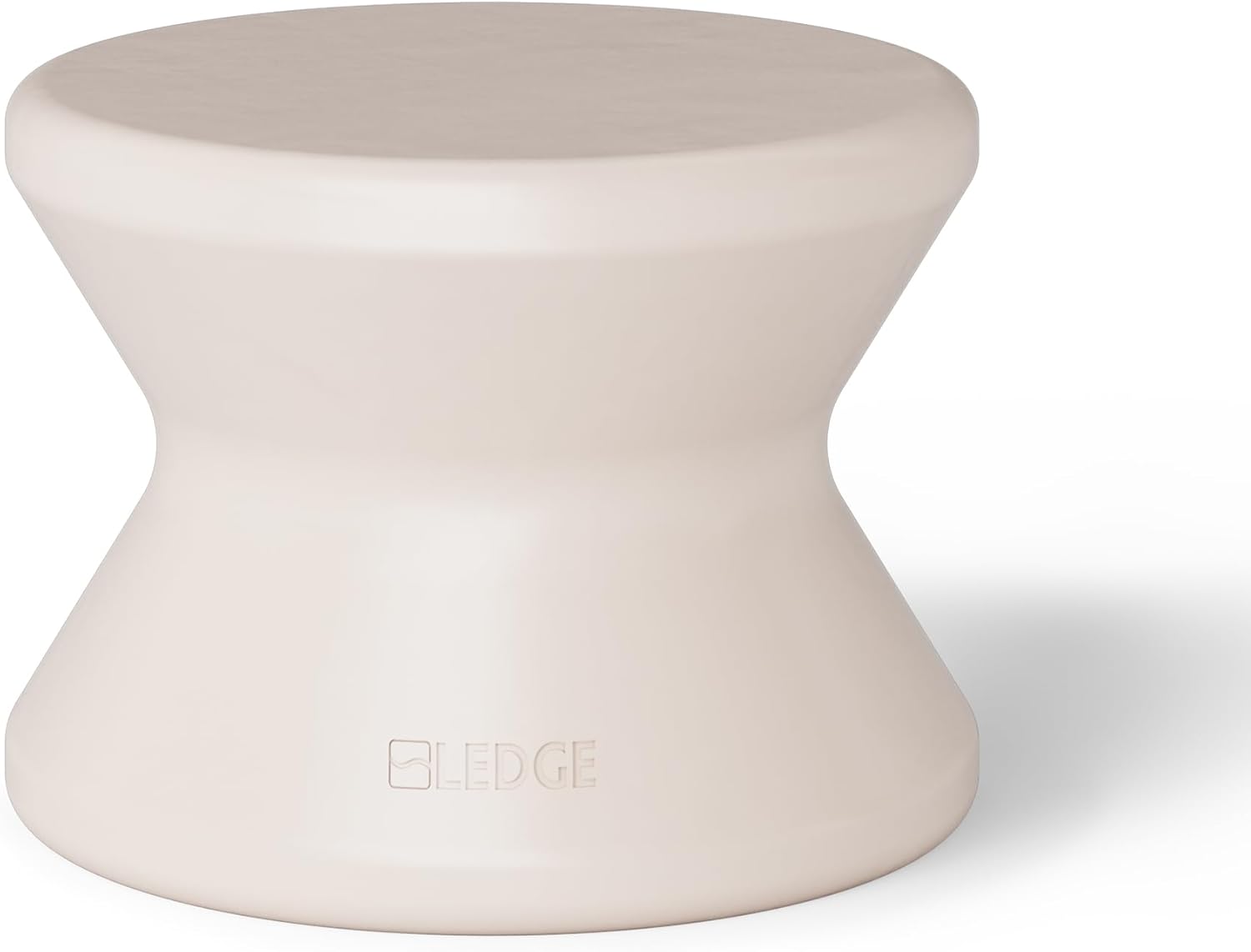 Ledge Lounger Signature Side Table - in Pool Side Table for Pool Ledges up to 10" inches deep - Outdoor All Weather for Porch, Patio, Garden, Backyard, and Beach (Cloud)