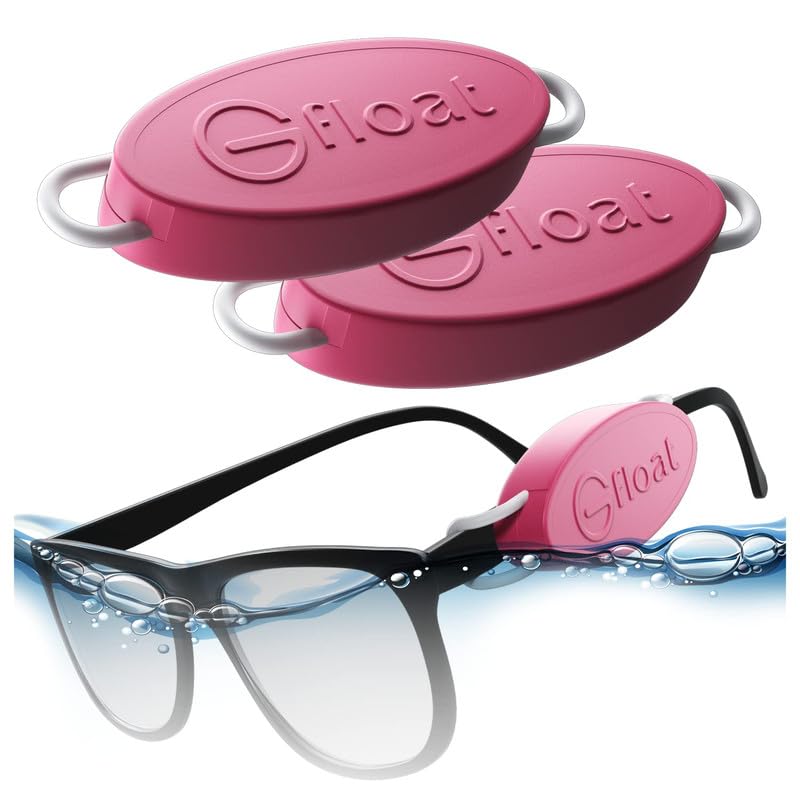 GFLOAT Floating Eyewear Retainer – Sunglasses & Prescription Glasses Float, No Strap, Water Sports