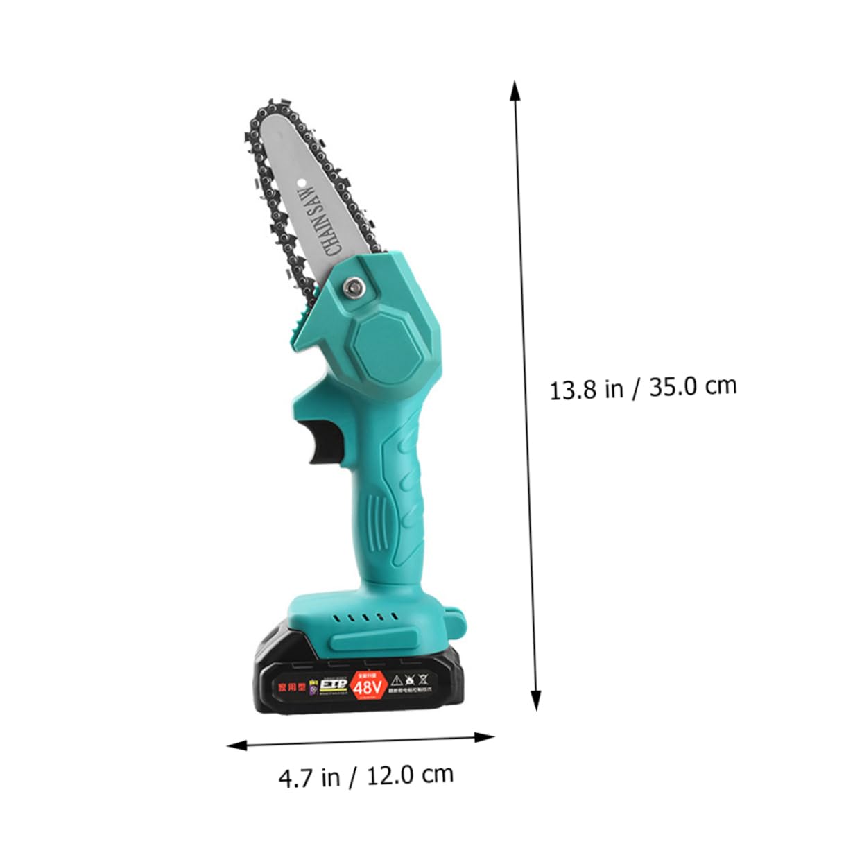 GALPADA Mini Motosega a Batteria, Elettrosega Compatta per Giardinaggio, Design senza Fili e Uso Mano, Impugnatura Comoda, Verde