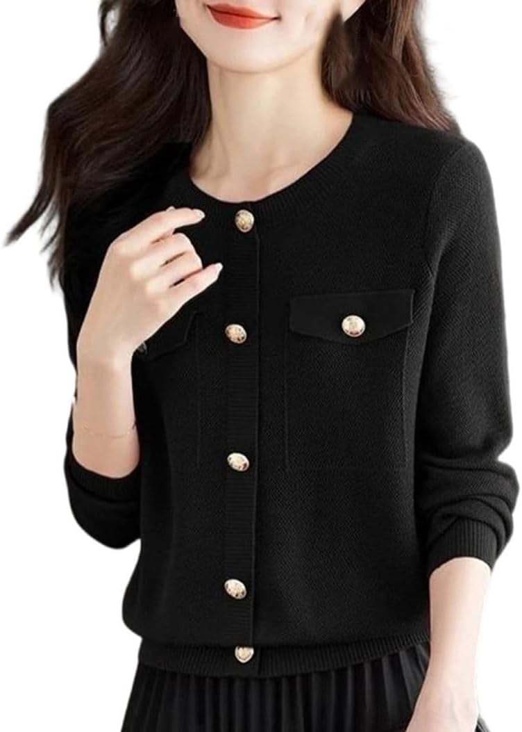 Korean Style Women's Pullover Sweater, Winter All-Macth Comfortable Knit Top Loose and Slimming