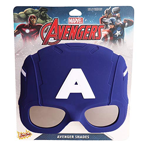 Sun-Staches MARVEL_CAPT Marvel Official Captain America Sunglasses | Costume Accessory Mask thumb #1