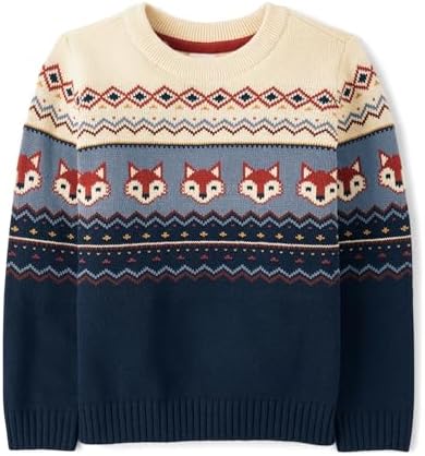 Gymboree Boys and Toddler Long Sleeve Crew Neck Pullover Sweater