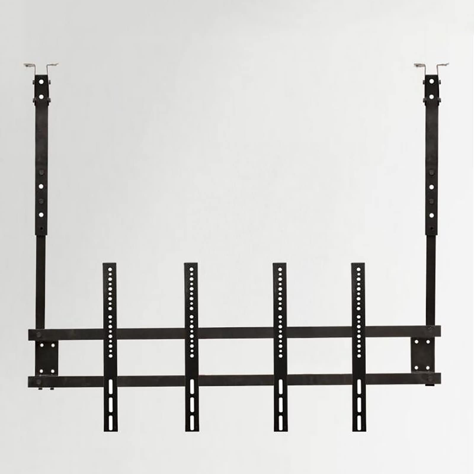 Support TV plafond double écran réglable pour téléviseurs de 32 à 43 pouces