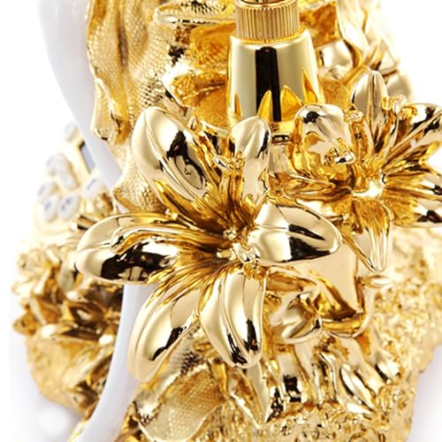 Image of TelPal Modern Corded Landline Telephones with Push Dial Button for Home & Office Decor, Gold