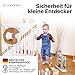 CHILDOO Wandschutzpads für Treppenschutzgitter ohne Bohren [inkl. Verlängerungsteilen, Anti-Rutsch] Elefantenfüße Babygitter Türschutzgitter Kindergitter Türgitter für Baby, Hunde | 2 Stück