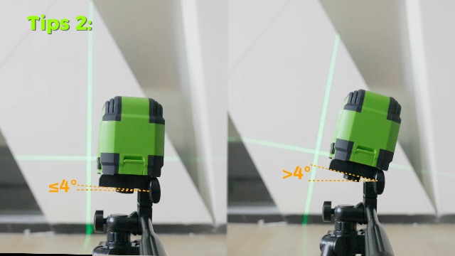 Huepar Laser Level with Compact Tripod - Bright Green Cross Line
