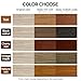 CARPOLY Wood Stain,32oz Teak Wood Stain & Sealer in One, Water Based|Fast Drying|Non-Toxic|Low Ddor|Waterproof, for Indoor and Outdoor Furniture, Multiple Finishes(with Tools)
