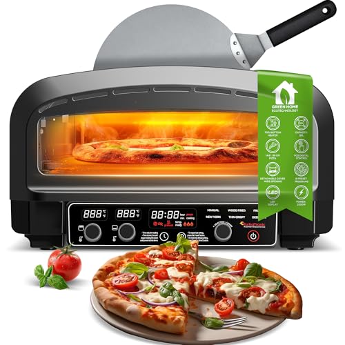 Four à pizza électrique jusqu'à 450 °C pour 37 cm...