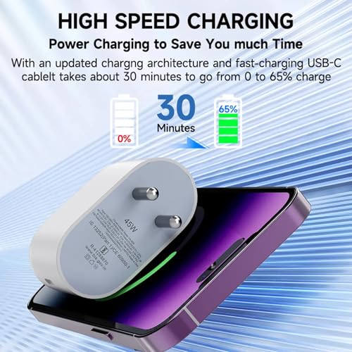 Image of Original Google Charger Adapter 45W Fast Charging, Compatible with Google Pixel 10 /10 Pro /XL / 9 Pro /XL / 9 Pro /9 Pro Fold /9A, Pixel 8 Pro /8A, Quick Charging USB-C Adapter