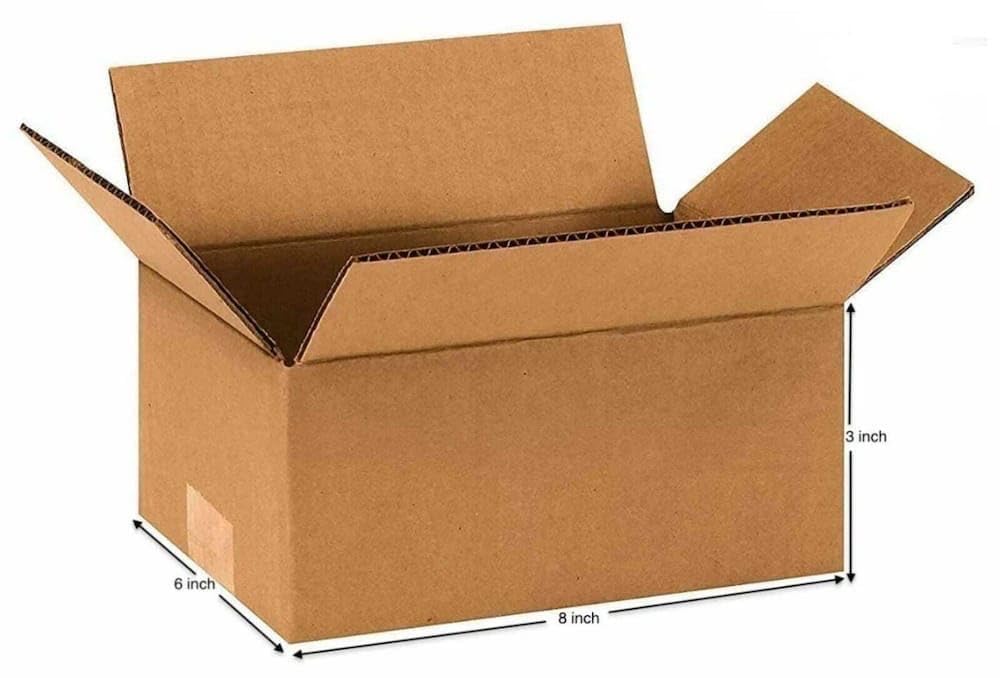 SAI PACKERS 3 ply plain brown corrugated/carton/packaging/shipping box (8 X 6 X 3) inch corrugated box Pack of 50 (25) (B0CTTR2NHQ) Amazon Price History, Amazon Price Tracker