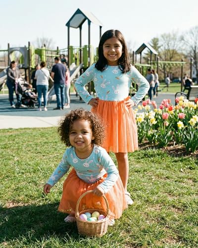 Image of Girls Long Sleeve Tulle Tutu Dresses for Kid and Toddler