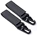 Selighting 2pcs Tactical Gear Moschettone Clip di Nylon, Fibbia Tattica della Maglia, Gancio Multifunzionale del Nastro Che Fa un'escursione,Trekking,Campeggio,Viaggiare (Nero)