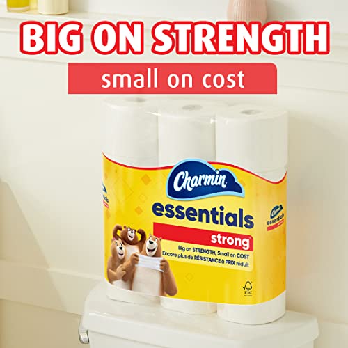 Image of Charmin Essentials Strong Toilet Paper, 9 Mega Rolls = 36 Regular Rolls