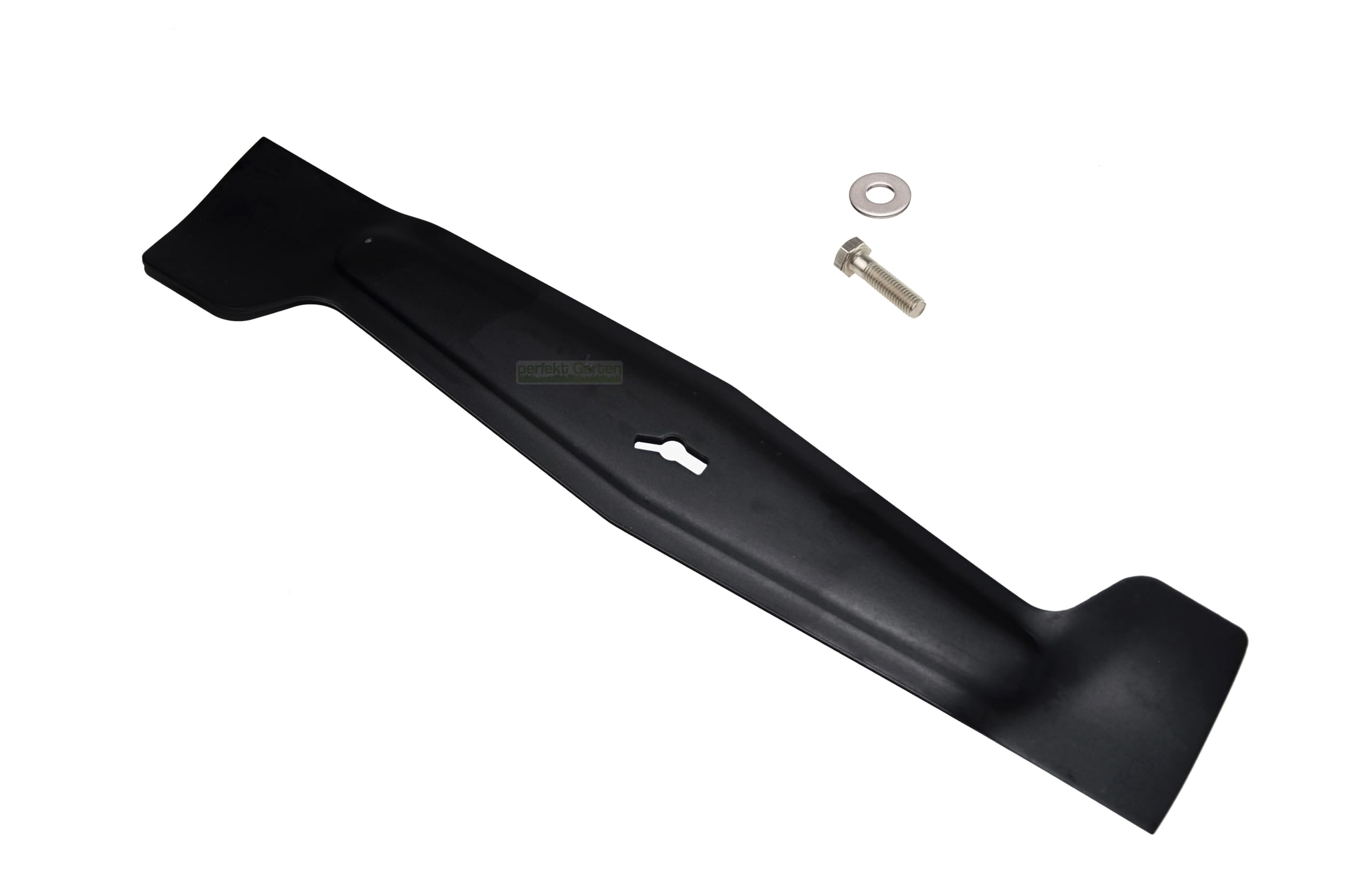 perfektGarten 38 CM lawnmower blade compatible with MacAllister MLM1600 MLM1600SHFB MLMP1600-2 + screw