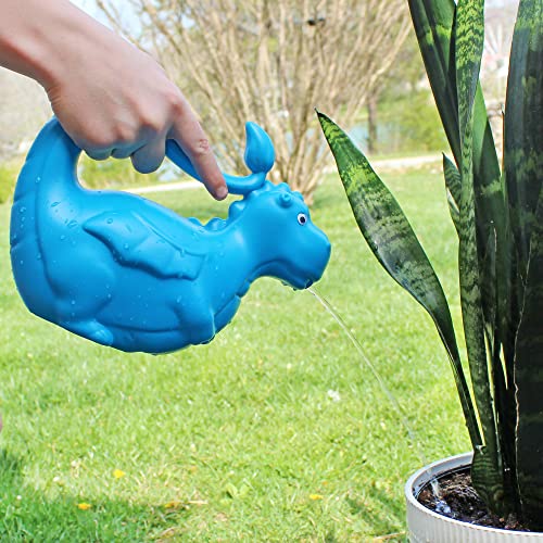 Esterno Kids’ Dragon Watering Can (Blue); Fun Mini Dragon-Shaped Watering Pot For Indoor/Outdoor Gardening #TOP1