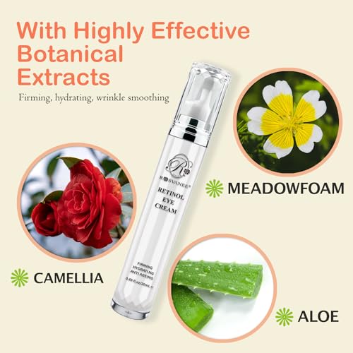ROSVANEE Retinol Eye Cream, Daily Anti-Aging Under Eye Cream with Hyaluronic Acid, Vitamin E, Niacinamide to Fight Eye Puffiness, Fine Lines, Wrinkles, & Dark Circles, 20ml - Image 4