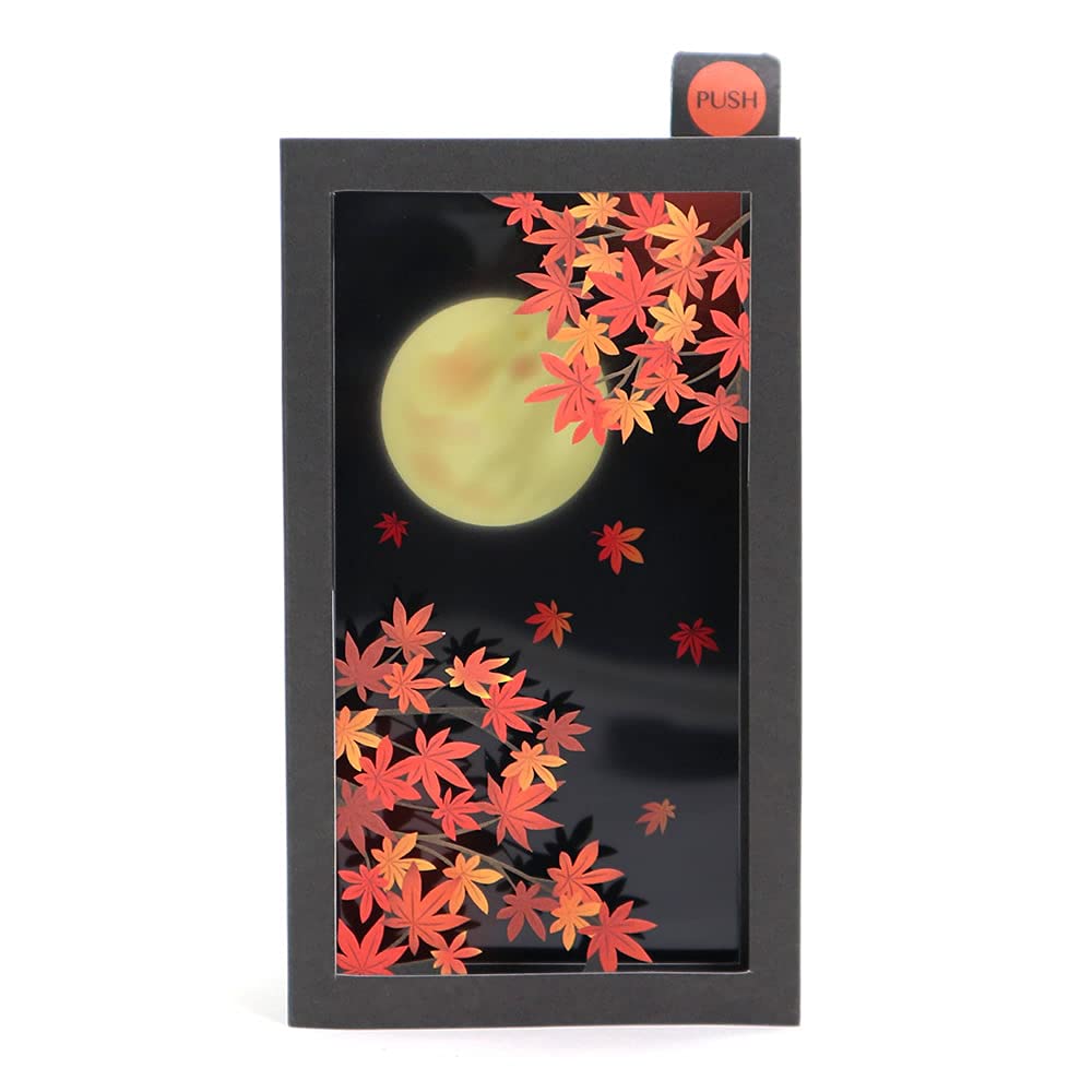 Sanrio 013366 Message Card Autumn Autumn Leaves and Moon Greeting Card Internati