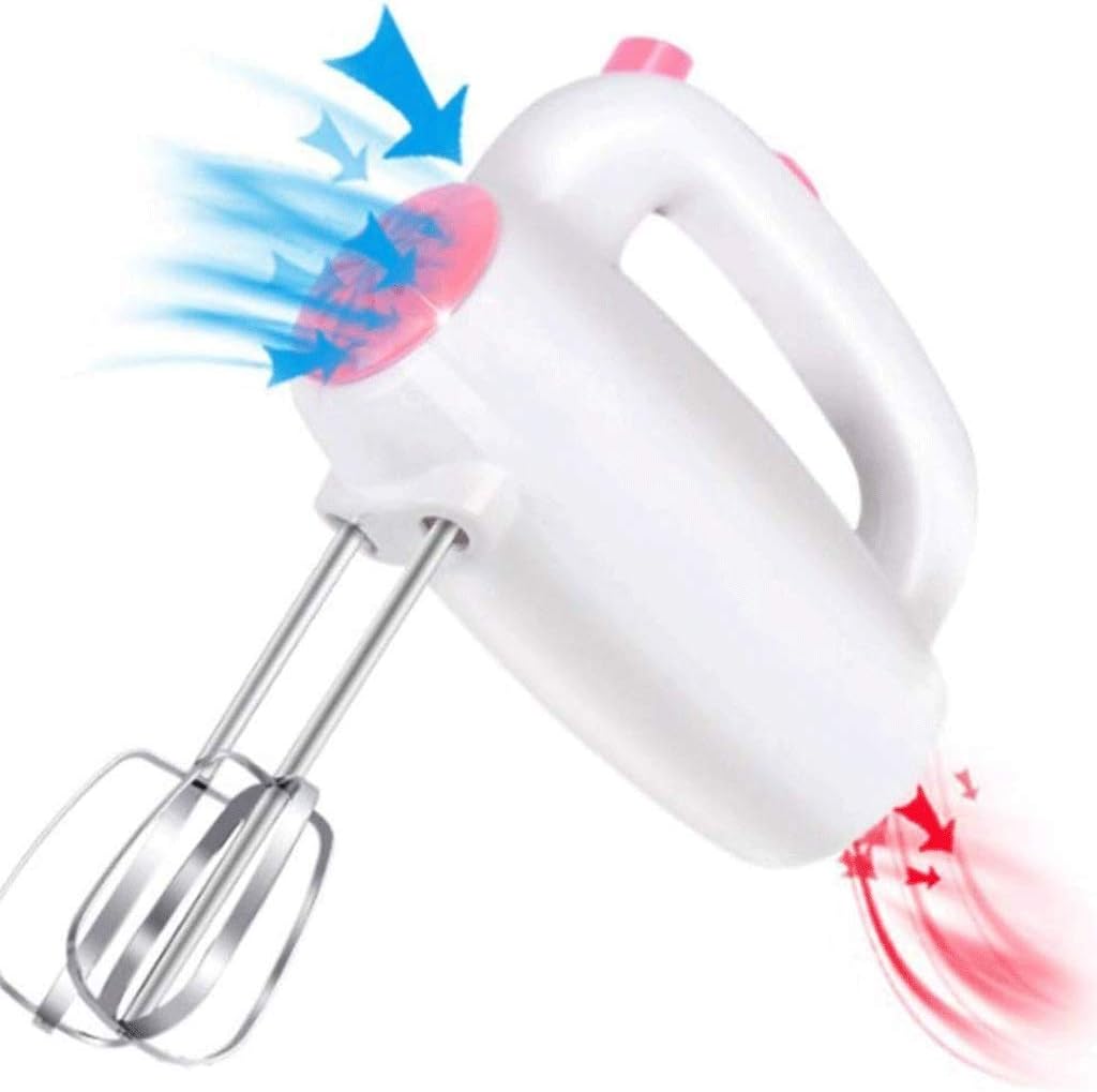 Creative Design Egg Beater Kitchen Hand-held, Vertical Eggbeater 5 Speed, 200W Copper Core Motor, Small Mixer