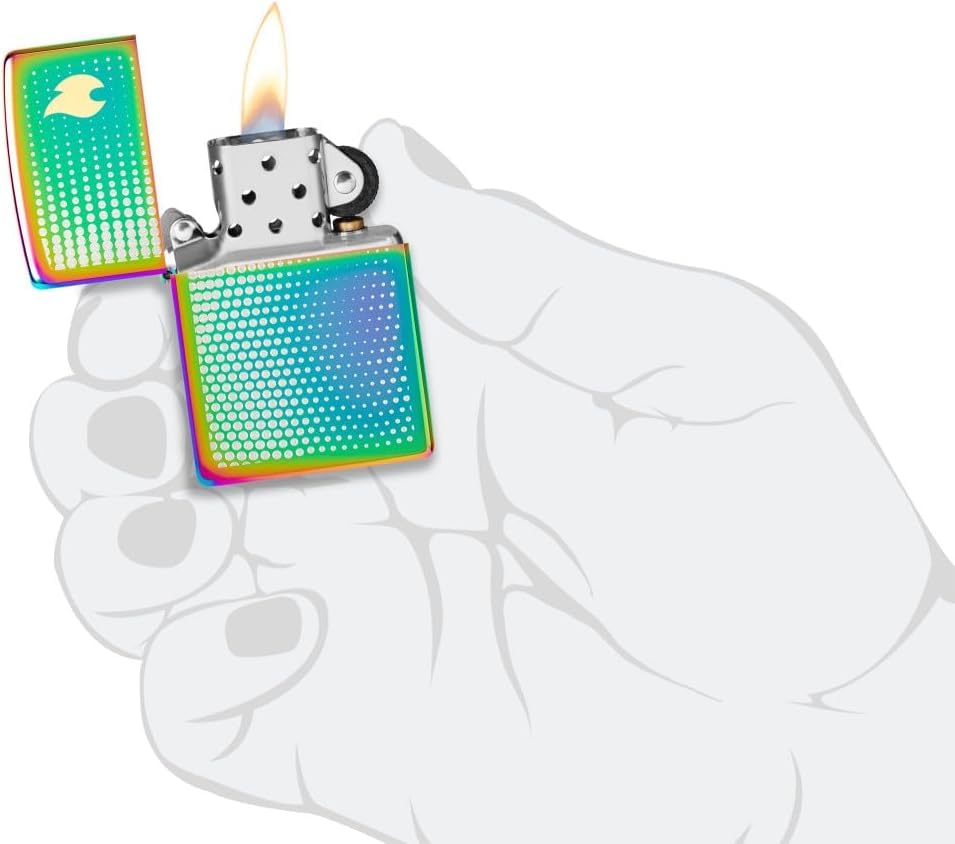 Encendedor Zippo personalizado con grabado multicolor miniatura 4