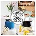 Garneck 30pcs Graduation Favor Tags Glitter for Celebration Elegant Table Centerpieces Decorative Cutouts for and Flower