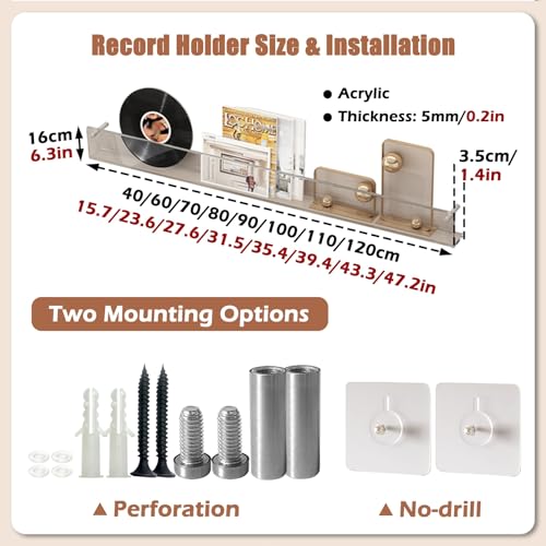 Support mural en acrylique pour magazines, brochures pour la maison, le bureau, le trieur de courrier suspendu, porte-dossiers