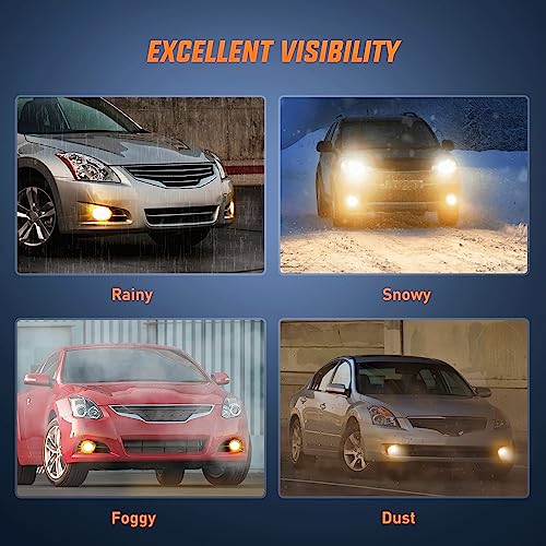 Nilight Fog Light Assembly Compatible with 2010 2011 2012 Nissan Altima with Clear Lens Lamps Replacement H11 12V 55W Bulbs by Nilight - Image 4