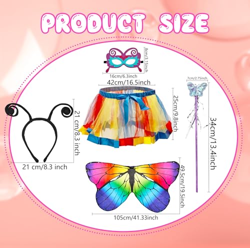 Set de 2 Disfraces Alas de Hada para Niñas miniatura 2