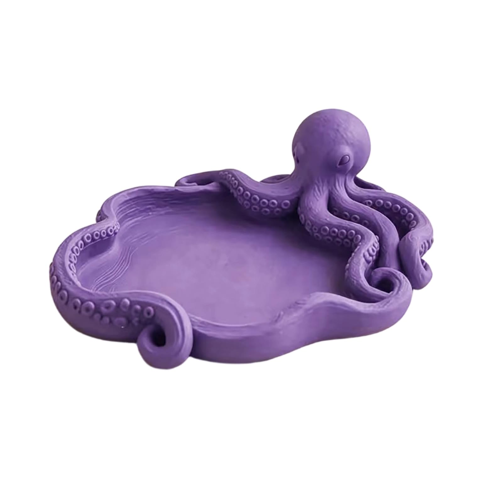 matumou 3D Printed Octopus Jewelry Tray, Ocean Earrings Necklace Ring Dish Tray, Decorative Keys Trinkets Holder Organizer Tray