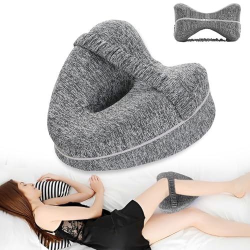 Huanmin Almohada Piernas Dormir, Cojin para Dormir Entre Las Piernas, Cojin Piernas Dor-mir, Almohadas OrtopéDicas para Las Rodillas, Almohada Pier-NAS, Alivia El Dolor de Cadera, Pier-NAS y Rodillas