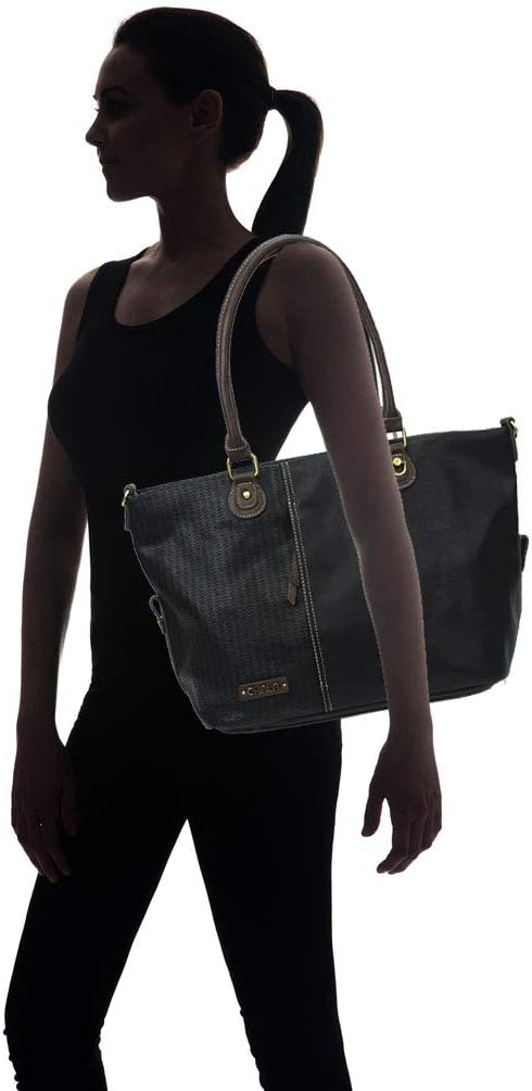 Chala Group Chala Handbags Sunflower Cellphone Crossbody Handbag for Flower Lovers Gift (Black Sunflower Handbag)