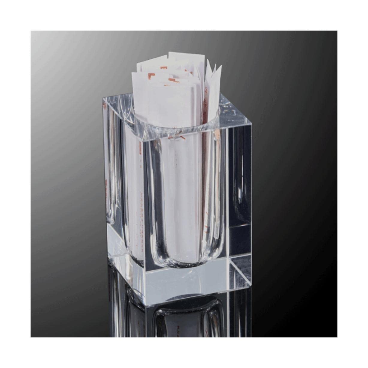 Wdwdw Toothpicks Dispenser Toothpick Box Glass Holder Thickening Transparent Holder Storage Simple Container