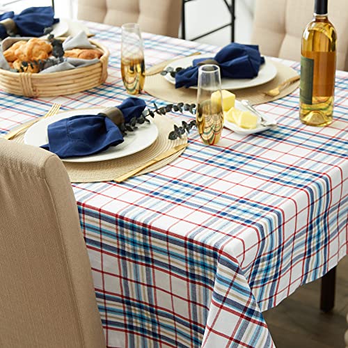 Dii Nantucket Kitchen Collection Cotton, Machine Washable, Tablecloth, 70" Round #TOP2