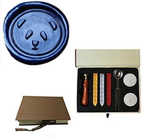 mnyr Vintage Panda decorativo invitaciones de boda tarjetas de regalo papel artículos de papelería sobres sello de cera sello de lacre caja de