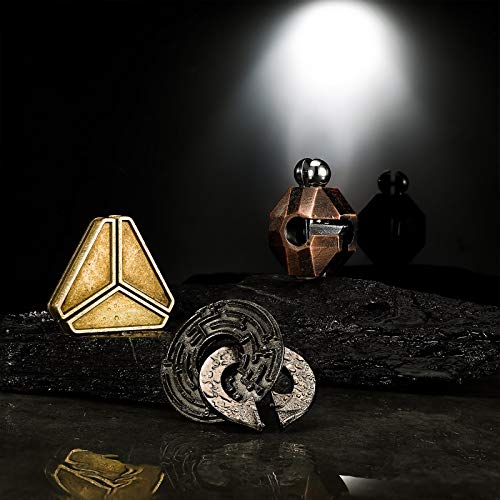 Brain Teaser Metal Puzzle Toys 3D Unfasten Interlocking Puzzle Games For Adults Teens Gifts (Adorable Style) #TOP6