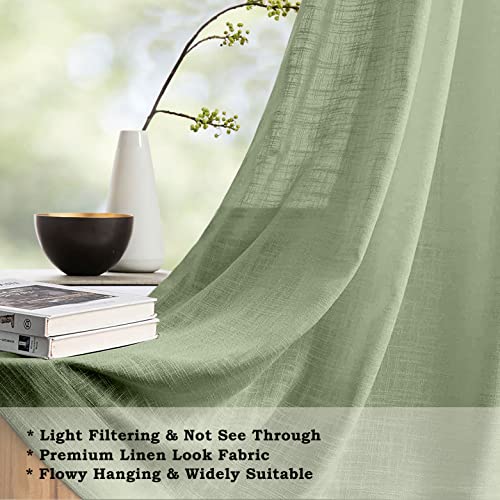 Image of HOMEMONDE Sheer Curtains for Living Room, Bed Room - Transparent Curtain Home Decor